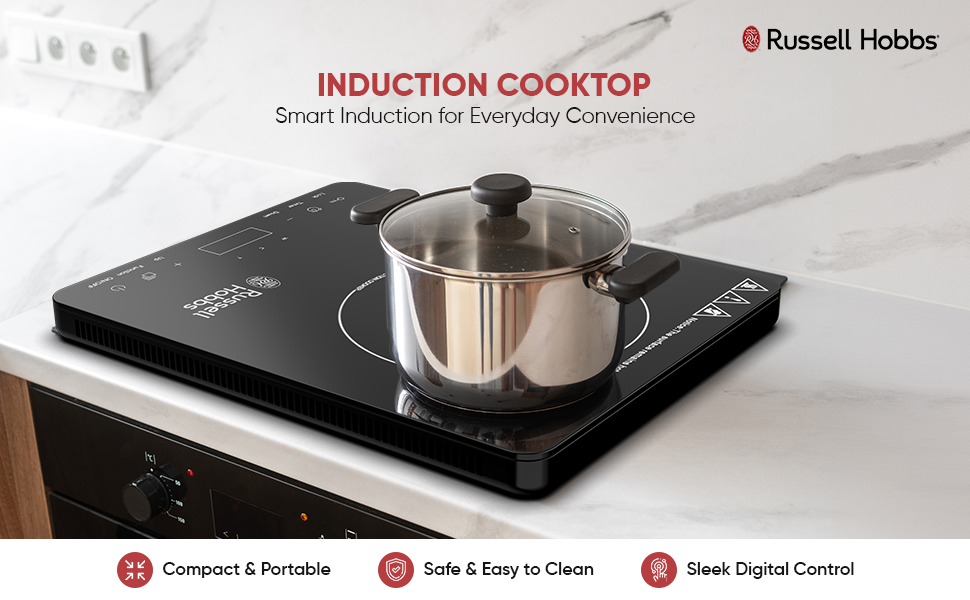 Russell Hobbs T2 Single Induction Cooktop 2000W